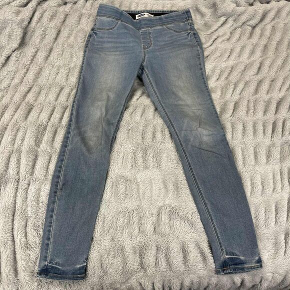 Old Navy Jeans Women Size 6 Rockstar Super Skinny Jeggings Mid Rise Stretch Blue - Picture 1 of 11